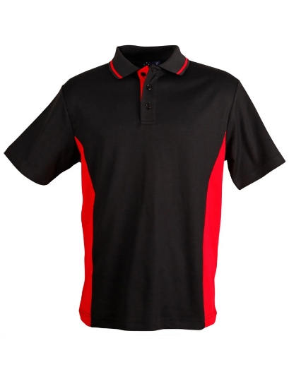 Picture of Winning Spirit, Mens TrueDry Contrast S/S Polo